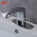 Bathroom non-contact induction hot and cold water faucet